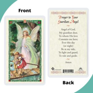 Prayer to Your Guardian Angel Holy Card (HC92E) -047- Laminated