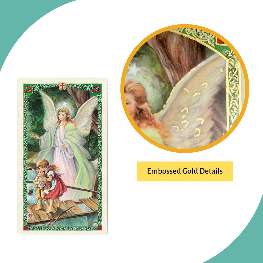 Prayer to Your Guardian Angel Holy Card (HC92E) -047- Laminated