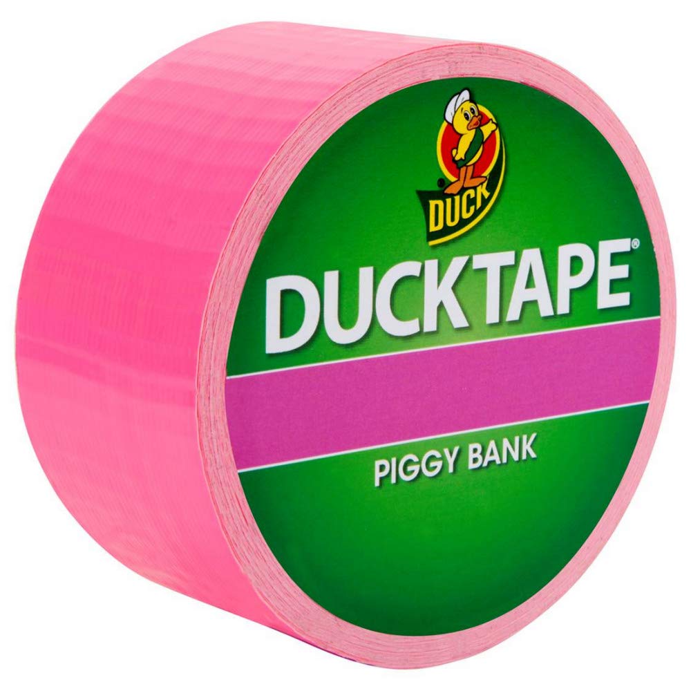 Duck Colored Duct Tape, 3" Core, 1.88" X 15 Yds, Neon Pink