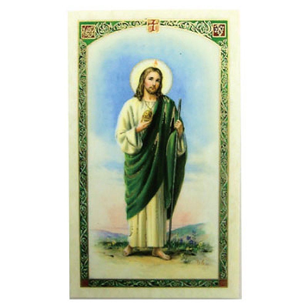 WSLHFEO Holy Prayer Cards for Saint Jude in English.