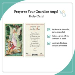 Prayer to Your Guardian Angel Holy Card (HC92E) -047- Laminated