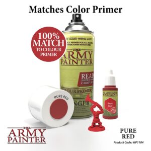 The Army Painter | Warpaint | Pure Red | Acrylic Non-Toxic Heavily Pigmented Water Based Paint for Tabletop Roleplaying, Boardgames, and Wargames Miniature Model Painting