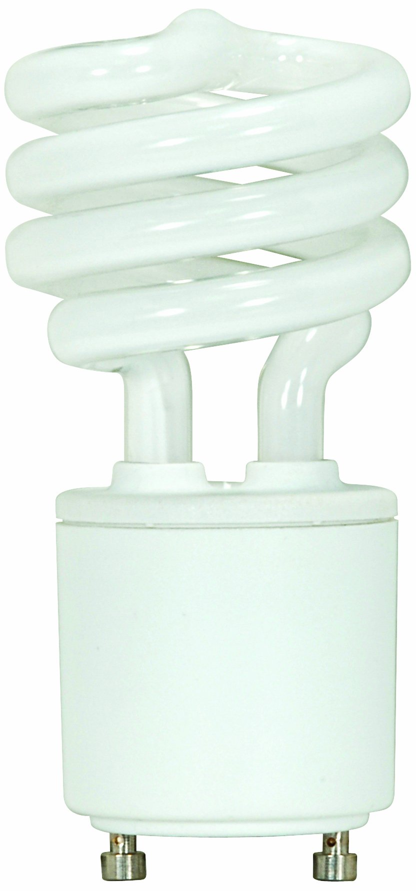 Satco S8226 13 Watt (60 Watt) 880 Lumens Mini Spiral CFL Neutral White 3500K GU24 Base Light Bulb