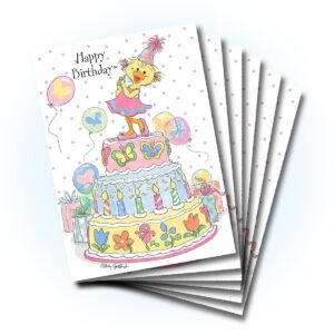 suzy's zoo happy birthday card 6-pack 10311