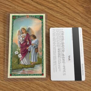 Prayer to St. Raphael the Archangel Holy Card (HC9-182E) - Laminated by San Francis Imports