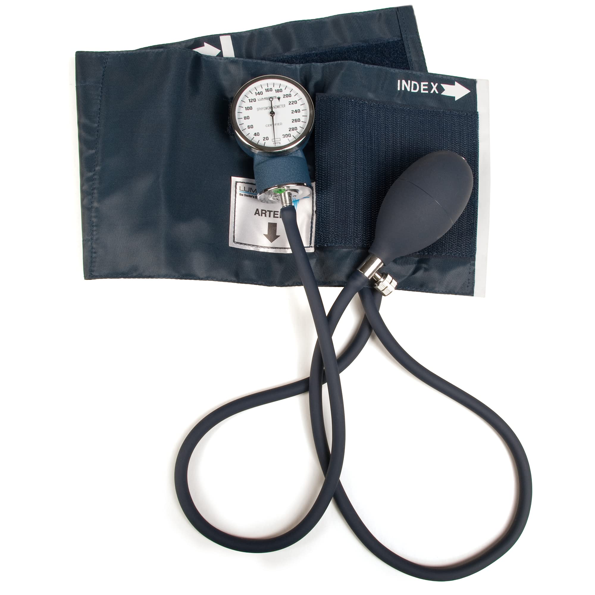 Lumiscope Deluxe Aneroid Sphygmomanometer with Adult Cuff, 100-510 Small-Medium