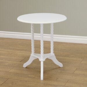 Frenchi Furniture Table, White, 18.91 in x 18.91 in x 22.97 in