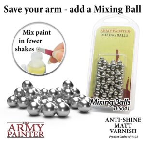 The Army Painter Anti Shine Matt Varnish for Miniature Painting - After Quickshade Matte Top Coat Acrylic Varnish for Miniatures - Matte Finish for Acrylic Model Paint, 18ml, Dropper Bottle