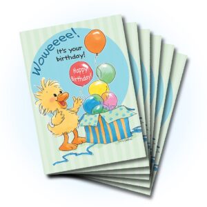 suzy's zoo happy birthday card 6-pack 10341