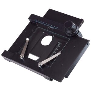 amscope gt100 x-y gliding table - manual stage for microscopes, black