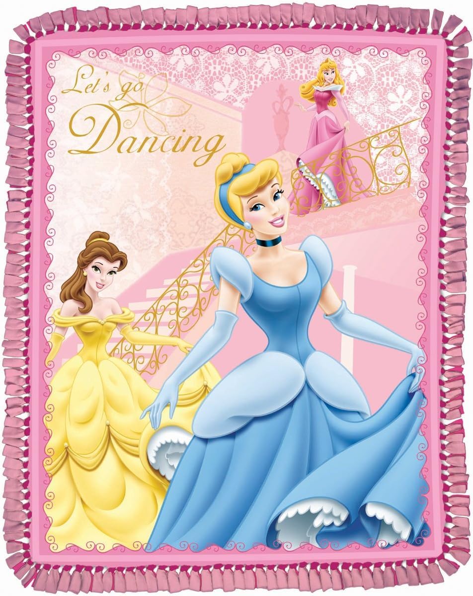 Springs Creative Products Princess Pretty as a Picture No-Sew Fleece Throw Kit