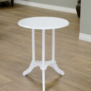 Frenchi Furniture Table, White, 18.91 in x 18.91 in x 22.97 in