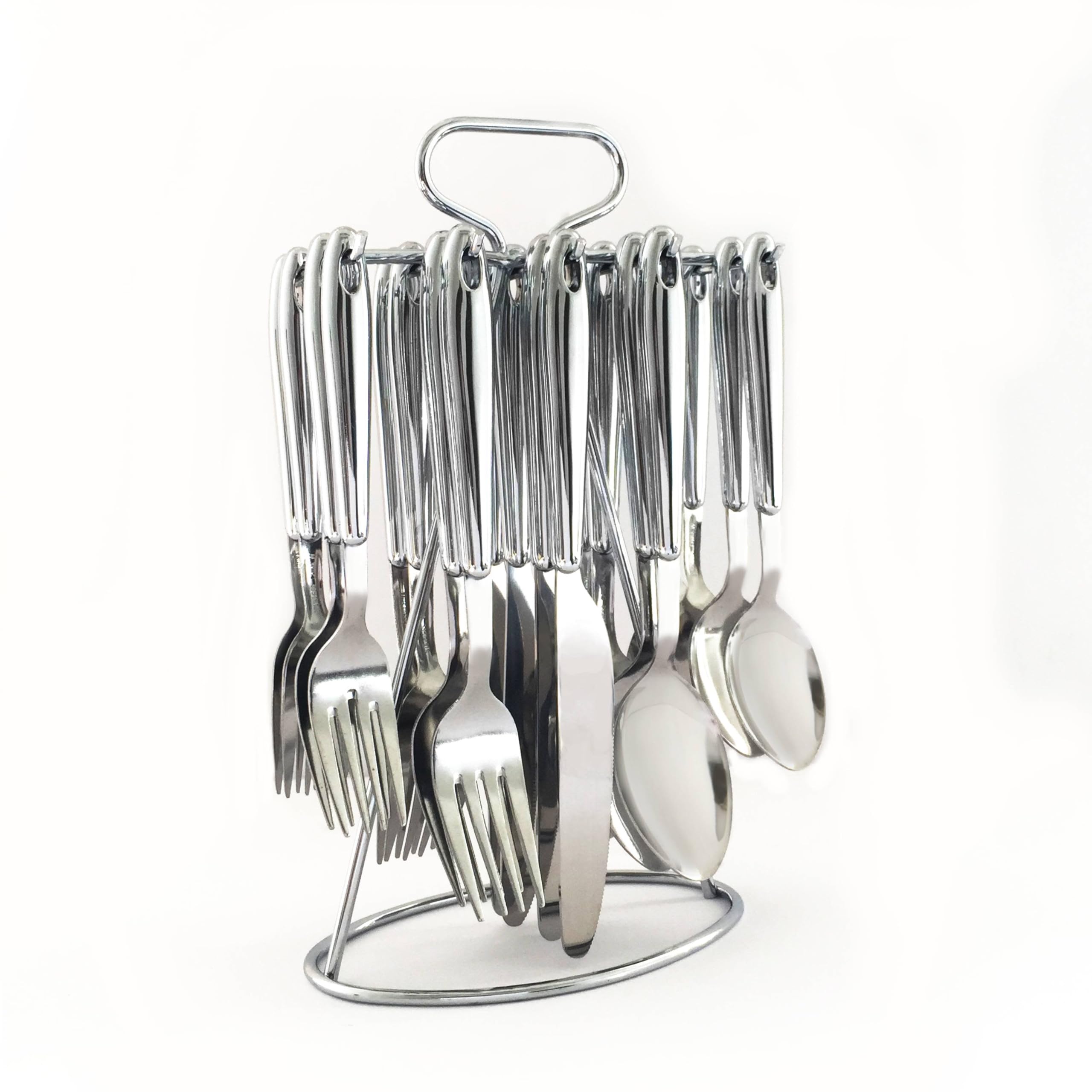 Cambridge Marvel Piece Flatware Set With Hanging Rack, 20 Count, No Color