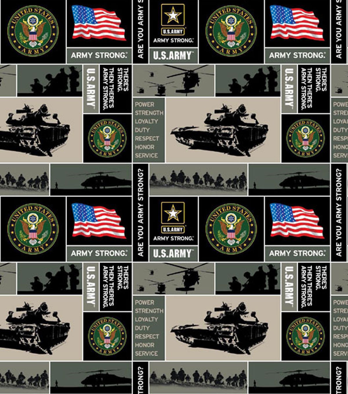 Military Army Fleece Fabric - Sold by The Yard Y