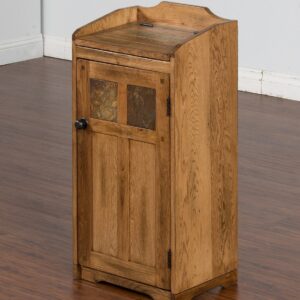 Sunny Designs Sedona Trash Box, Rustic Oak Finish