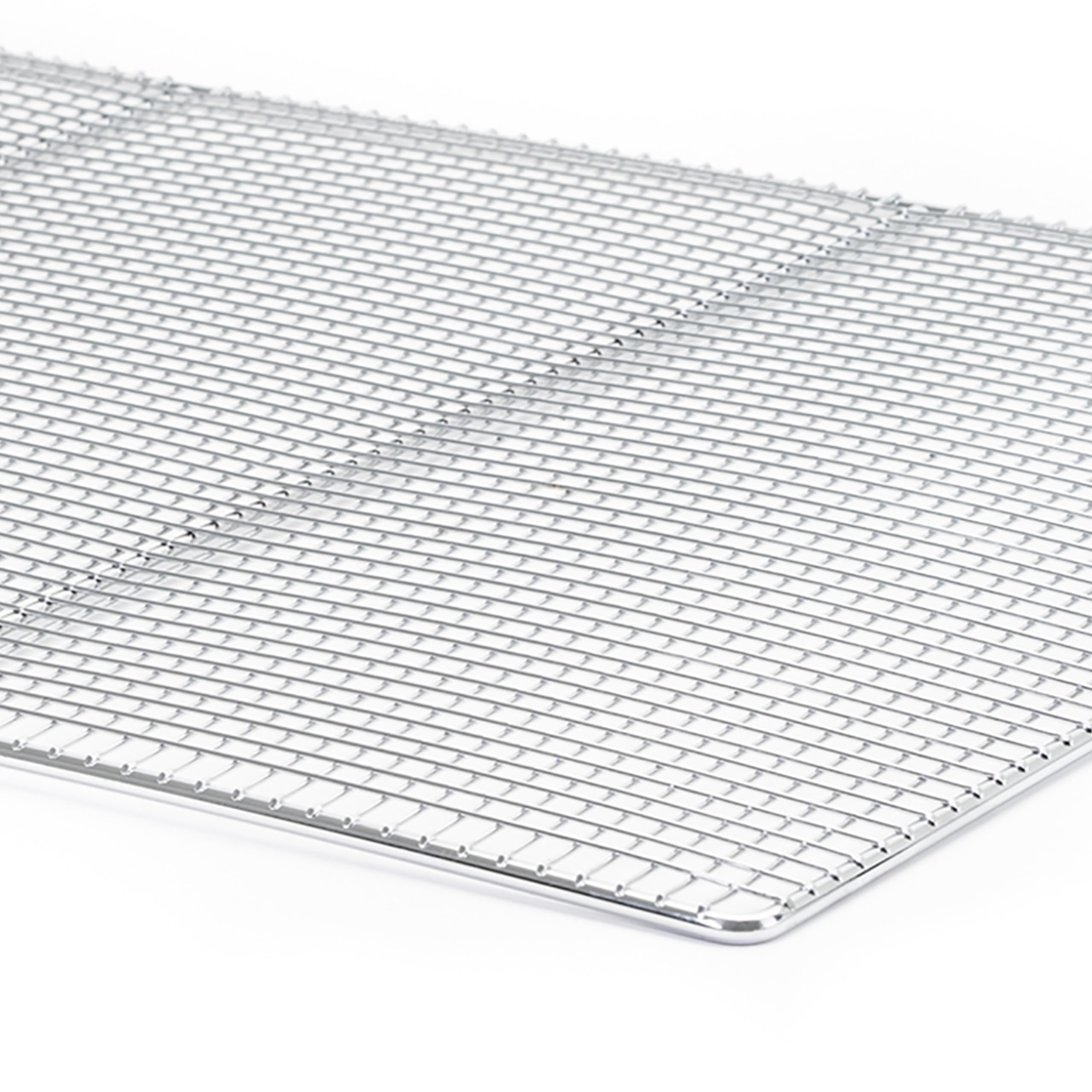 Adcraft Commercial Donut Frying Screen Made of Nickel Plated Wire Mesh for Donut Fryers, 17" x 25", Silver