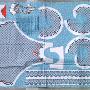 Easy Cut and Sew Adorable Apron Kit - Retro Style"Cherry Red" (35" x 62" Fabric Panel)