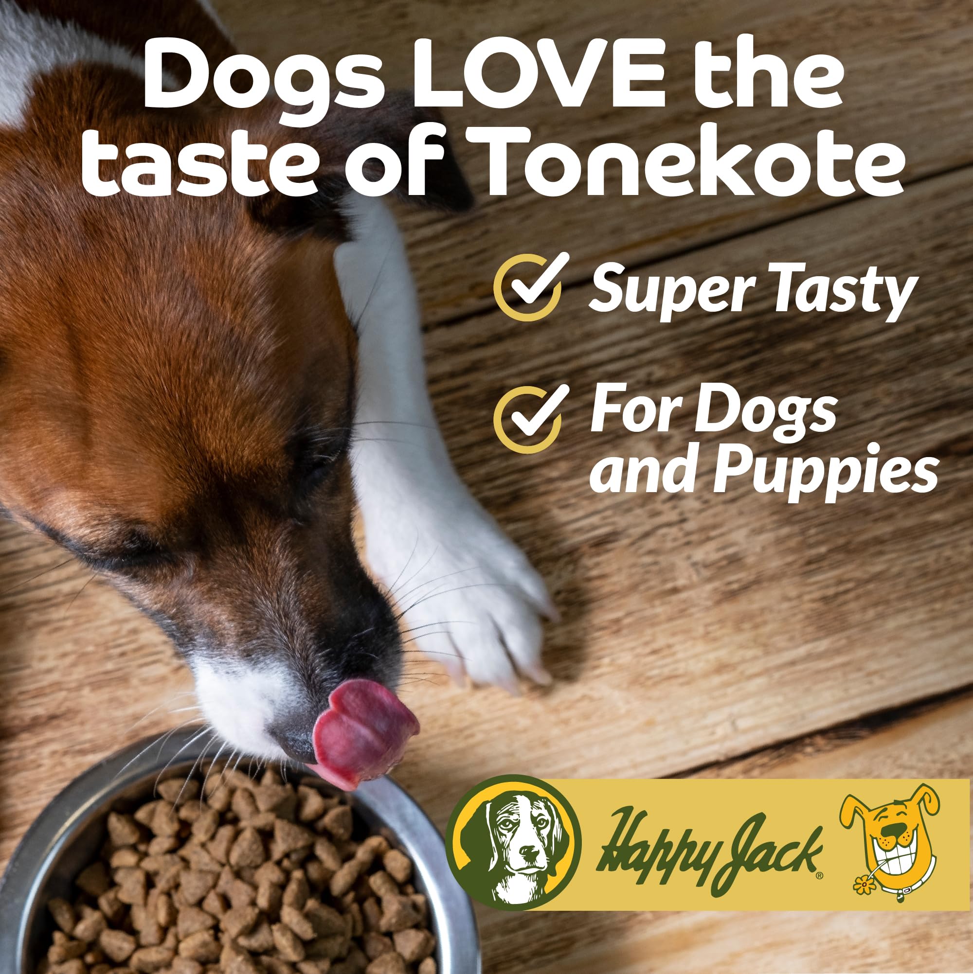 Happy Jack Tonekote Dog Skin & Coat Supplement, Oil for Dogs with Essential Fatty Acids & Vitamins for Itching Skin Relief, Hot Spots, Dull Coat, Dry Skin, Excessive Shedding, 16 oz