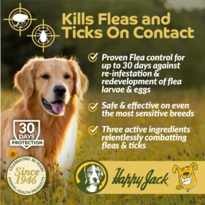 Happy Jack Paracide Flea & Tick Shampoo for Dogs, Dog Flea and Tick Treatment, Flea and Tick Prevention for Cats, 8 oz