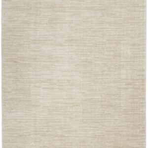 Nourison Essentials Indoor/Outdoor Ivory Beige 5' x 8' Area--Rug, Easy--Cleaning, Non Shedding, Bed Room, Living Room, Dining Room, Deck, Backyard, Patio (5x8)