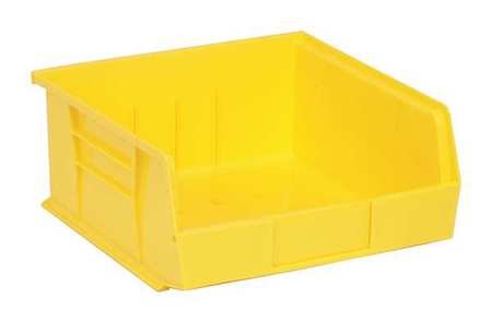 Quantum Storage Heavy Duty Stacking Bins, 10 7/8in. x 11in. x 5in. Size, Yellow, Carton of 6, Model# QUS235YLCS