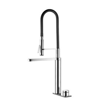 KWC 10.651.122.000 ONO Touch Light PRO Electronically Controlled Kitchen Faucet, Chrome