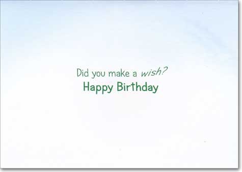 Greeting Card Birthday Humor "Did You Make a Wish?" Happy Birthday"