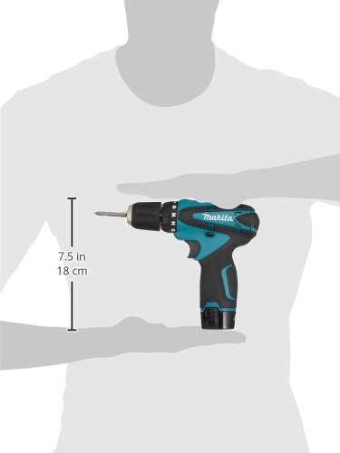 Makita DF330DWSP Rechargeable Driver Drill with 10.8 V LED Light, Small, Equipped with 1 Battery Included