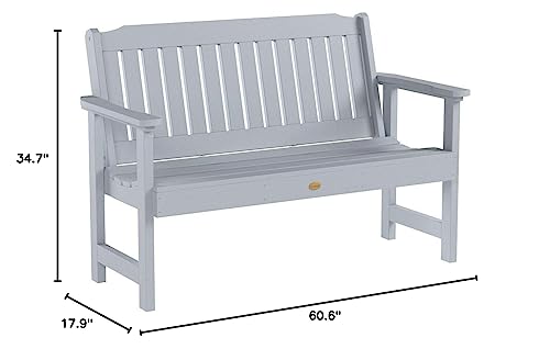 Highwood AD-BENW1-CGE Lehigh Garden Bench, 5 Feet, Coastal Teak