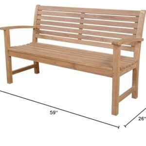 Anderson Teak Patio Lawn Garden Furniture Victoria 3-Seater Bench