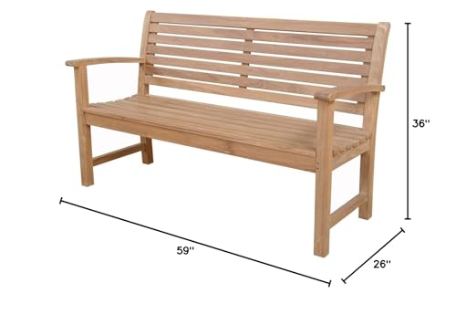 Anderson Teak Patio Lawn Garden Furniture Victoria 3-Seater Bench