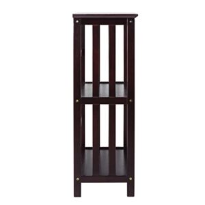 Casual Home Mission Style 3-Shelf Bookcase, Espresso