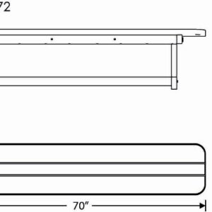 POLYWOOD Park 72-Inch Harvester Backless Bench, Green