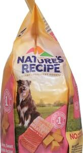 Nature′s Recipe Grain Free Salmon, Sweet Potato & Pumpkin Recipe Dry Dog Food, 4 lb. Bag