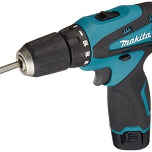 Makita DF330DWSP Rechargeable Driver Drill with 10.8 V LED Light, Small, Equipped with 1 Battery Included