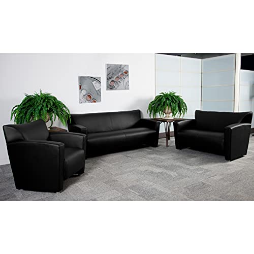 Flash Furniture HERCULES Majesty Series Black LeatherSoft Loveseat