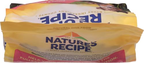 Nature′s Recipe Grain Free Salmon, Sweet Potato & Pumpkin Recipe Dry Dog Food, 4 lb. Bag