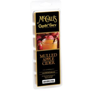 McCall's Candle Bars | Mulled Apple Cider | Highly Scented & Long Lasting | Premium Wax & Fragrance | Made in The USA | 5.5 oz