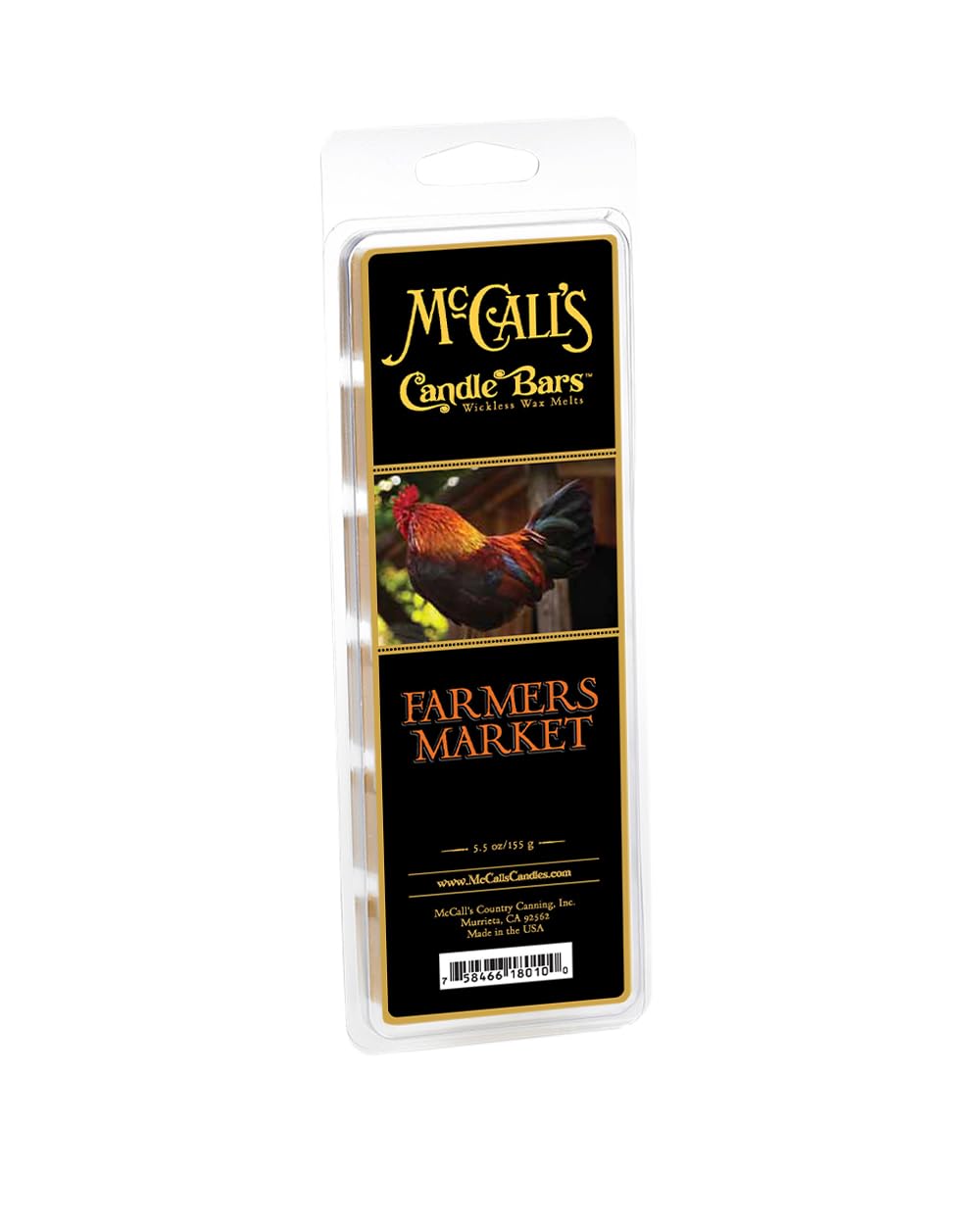 McCall's Country Candles Candle Bar 5.5 oz. - Farmers Market