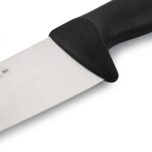 ARCOS Range Butcher Knife 10 inch Nitrum Stainless Steel. Steak Knife. Polypropylene Black Handle. Color Identification System for Prolonged and Heavy Use. Series 2900. Color Black.