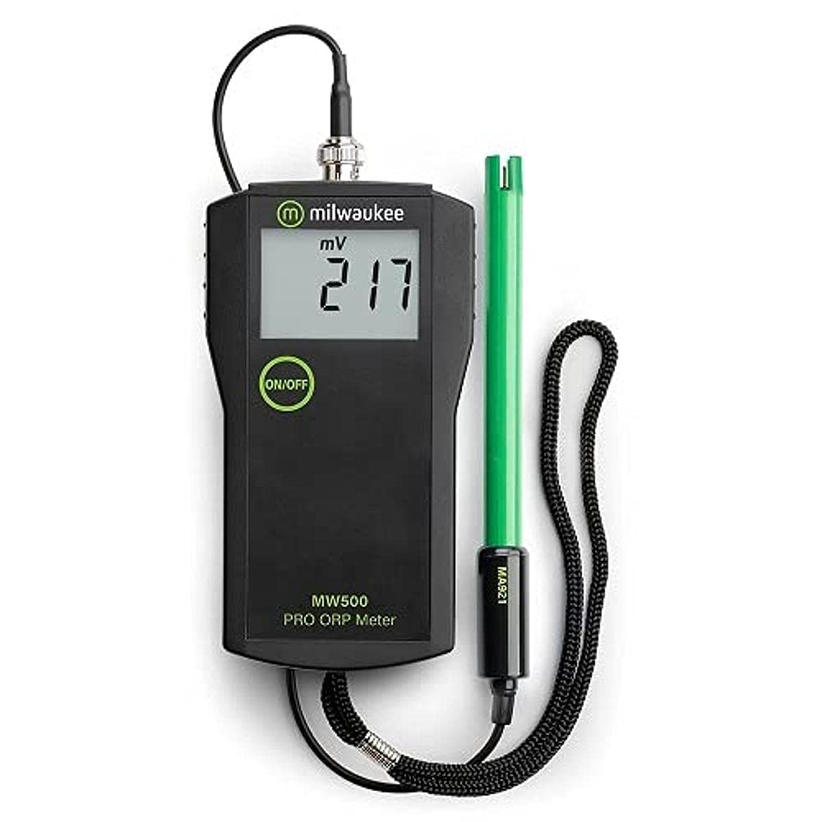 Milwaukee MW500 LED Economy Portable ORP Meter with Platinum Electrode, +/-1000mV, 1mV Resolution, +/-5mV Accuracy