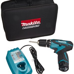 Makita DF330DWSP Rechargeable Driver Drill with 10.8 V LED Light, Small, Equipped with 1 Battery Included