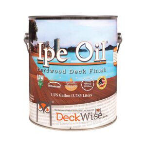 deckwise ipe oil hardwood deck semi-transparent 250 v.o.c. natural finish, 1-gallon