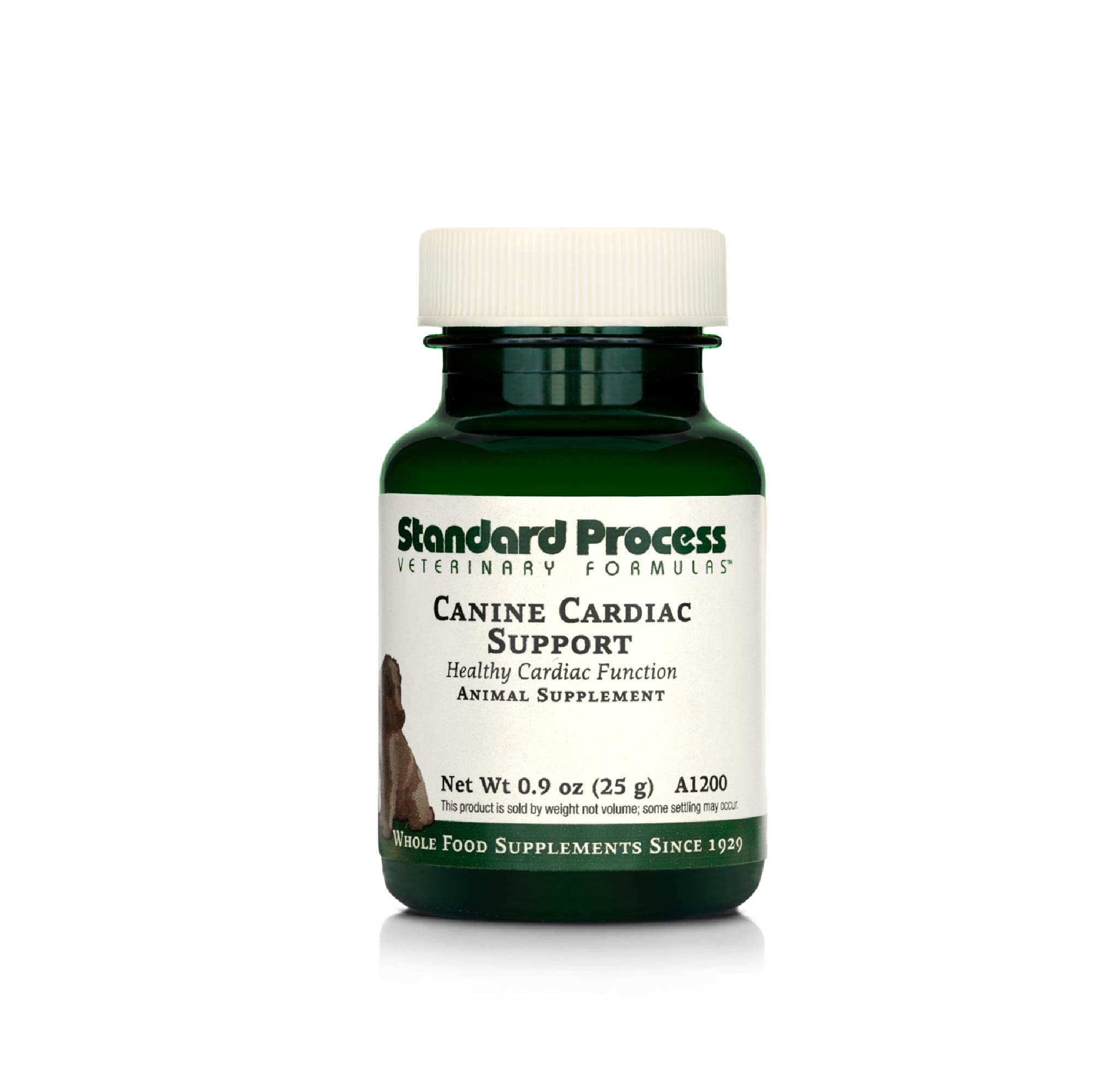 Standard Process Canine Cardiac Support - Dog Heart Health Support Supplement - Nutritional Supplement Formula to Support Cardiac Function - Pet Health Supplement with Selenium - 25 g