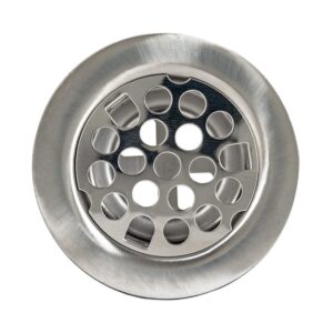 EZ-FLO Stainless Steel Flat Top Duplex Strainer with Flange, 1-7/8 to 2-1/4 Inch Sink Opening, Die Cast Nut, 30043