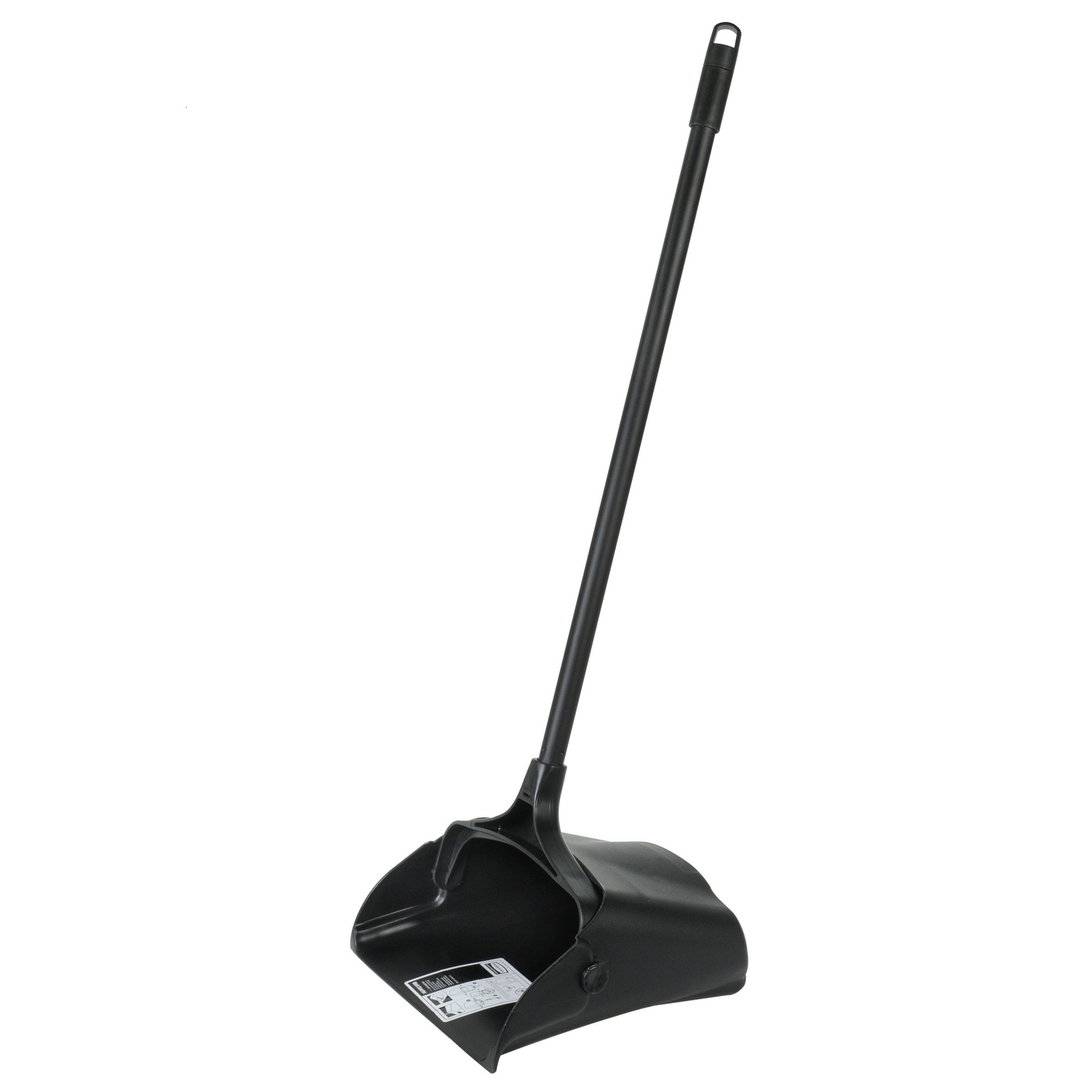 Rubbermaid Commercial Products Executive Series Lobby Pro Upright Dust Pan, Long-Handle, Black, for Professional/Janitorial Cleaners and Debris Collection from Indoor Floors/Hardwoods