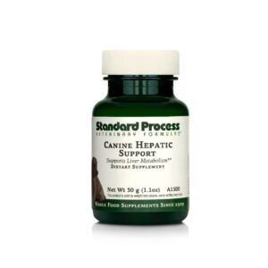 standard process - canine hepatic support - liver metabolism support for dogs - 30 grams