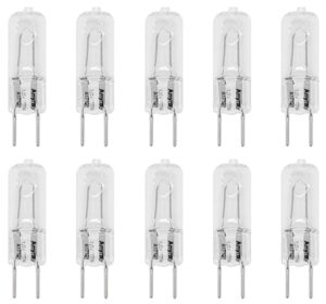 anyray (10)-pack 100w g8 100-watt 130v t4 jcd bi-pin gy8.6 t4 halogen light bulb