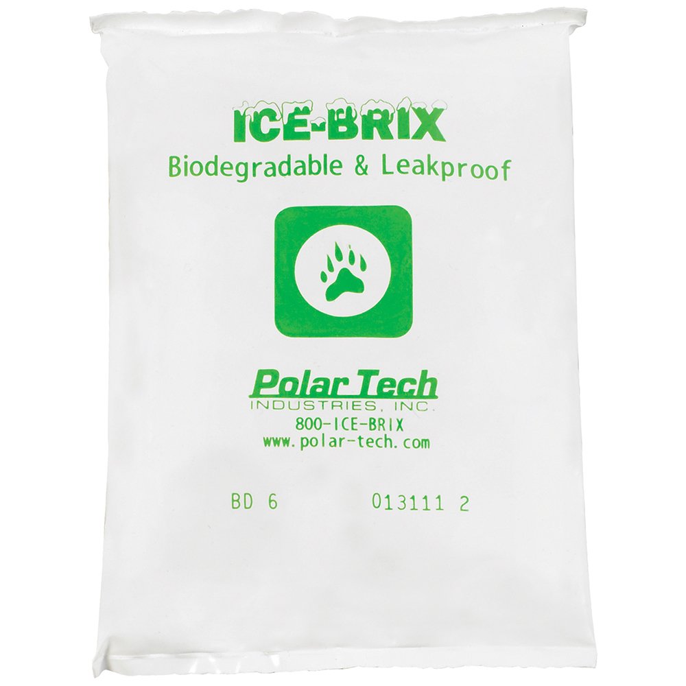 ICE-BRIX Leakproof Cold Packs, 5 1/2" x 4" x 3/4", Food Safe (Case of 96)", White