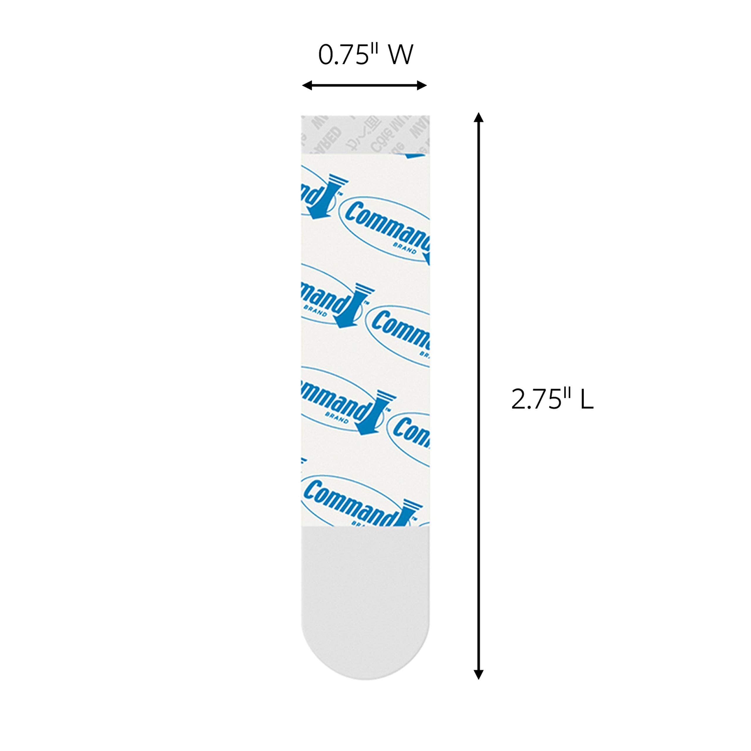 Medium Clear Hooks, 9 Refill Strips, 9 Count